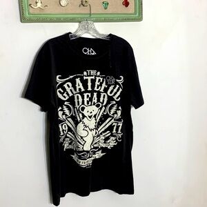 chaser the grateful dead short sleeve band T-shirt graphic black new with tag XL